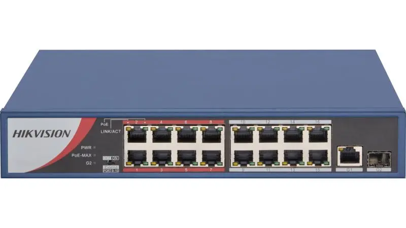Switch 16 ports PoE DS-3E0318P-E/M