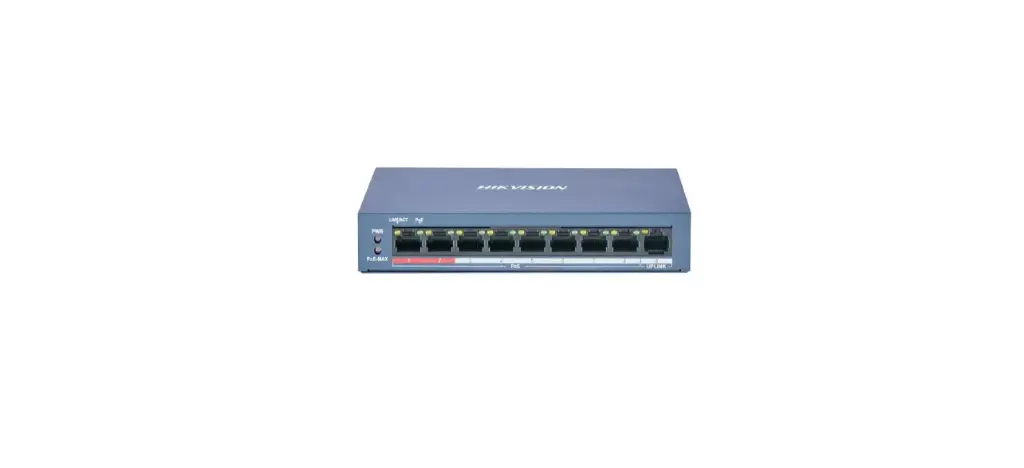 Switch 8 ports PoE Hikvision DS-3E0109P-E/M(B)