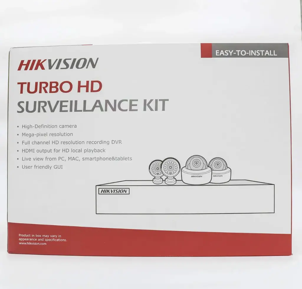 [DS-J142I/7204HQHI-K1+4 CAM] Kit de 4 caméras analogique DS-J142I/7204HQHI-K1+4 CAM